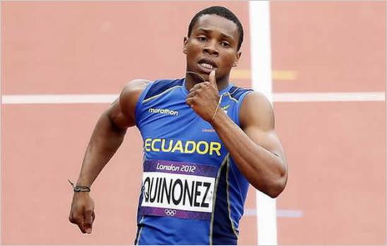 Alex QuiÃ±onez pasa a la final de los 200 mts en Londres 2012.