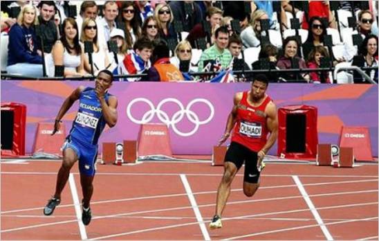 El ecuatoriano Alex QuiÃ±Ã³nez rival de Bolt en semifinales de 200 m