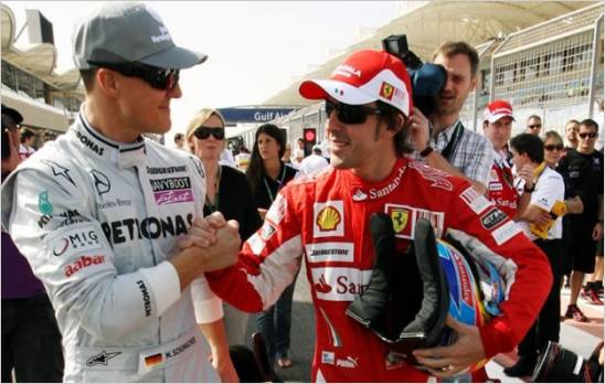 Schumacher cree que Alonso es el m�s fuerte de la F-1