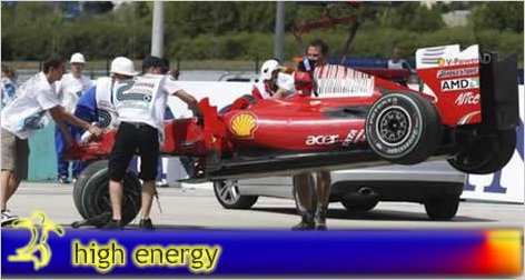 Felipe Massa sufri� hoy un accidente de gravedad