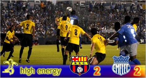 En clasico del astillero se reparte honores Barcelona 2 Emelec 2