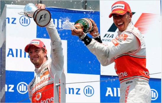 Button gana bajo la lluvia el Gran Premio de Canad�