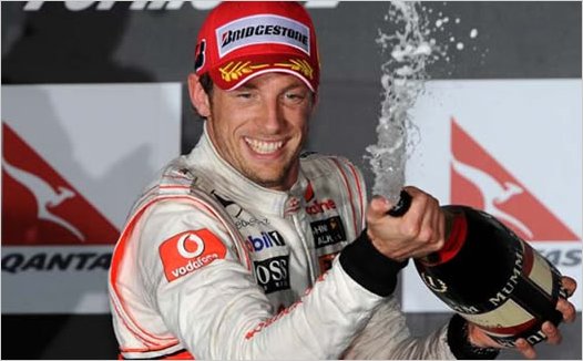 Button vencedor en el Gran Premio de Australia
