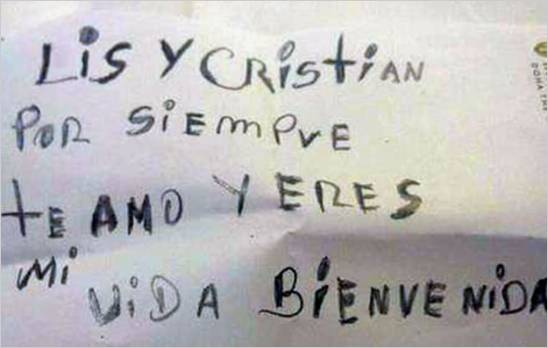 La emotiva carta de Chucho BenÃ­tez a su esposa