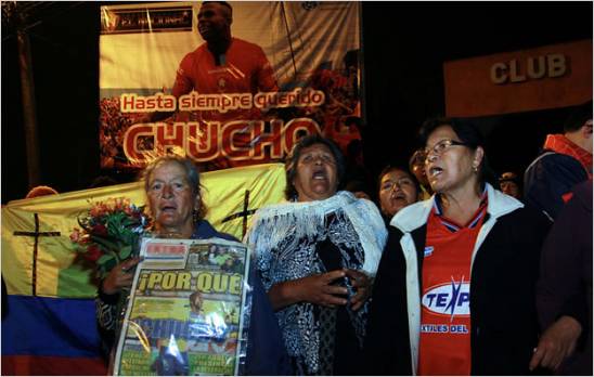 Ecuador recibi con emocin los restos de Cristian 