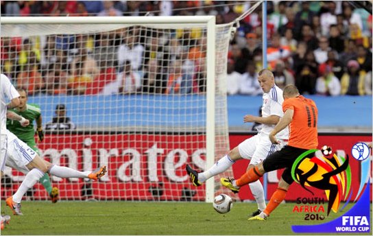 Holanda elimin� a Eslovaquia y se meti� en cuartos de final en Sudafrica 2010