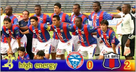 El Ciclon Olmedo cayo 2 a 0 con el D. Quito