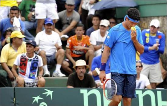 Ecuador perdi� 1-3 ante Brasil en la serie de Copa Davis